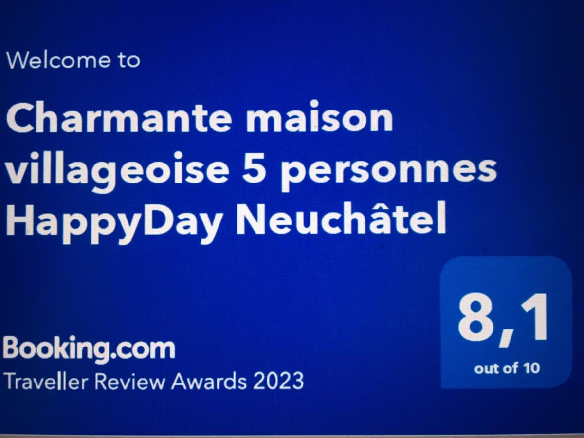Charmante Maison Villageoise 5 Personnes Happyday Neuchatel Saint-Blaise Buitenkant foto